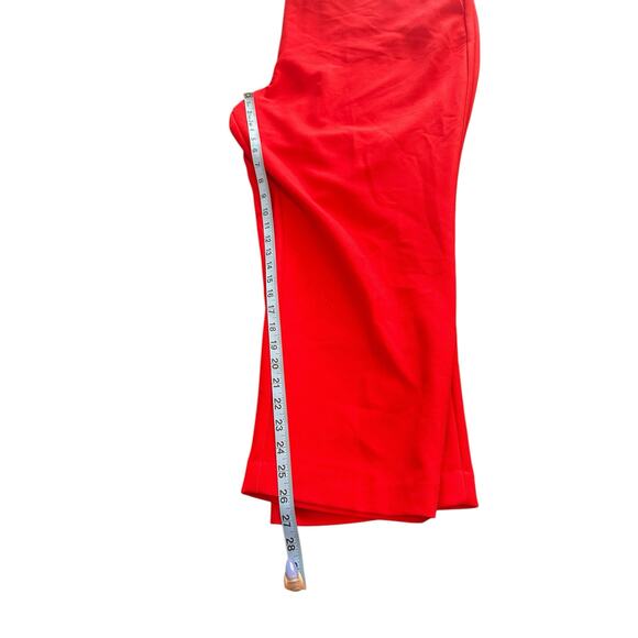 Loft Plus Red Office Work Career Business Marissa Cropped Ankle Pants Size 26 - Picture 13 of 14